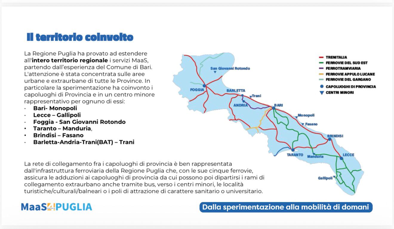 Galleria Mobilità digitale e integrata, la Puglia chiude la sperimentazione MaaS: oltre 11mila utenti coinvolti - Diapositiva 1 di 2
